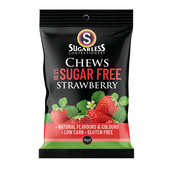 Sugar-Free Chews- Strawberry- 70g