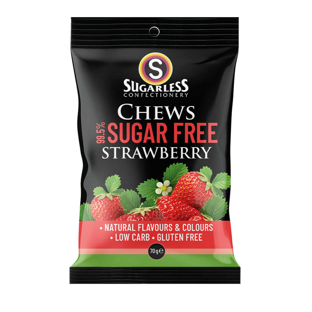 Sugar-Free Chews- Strawberry- 70g