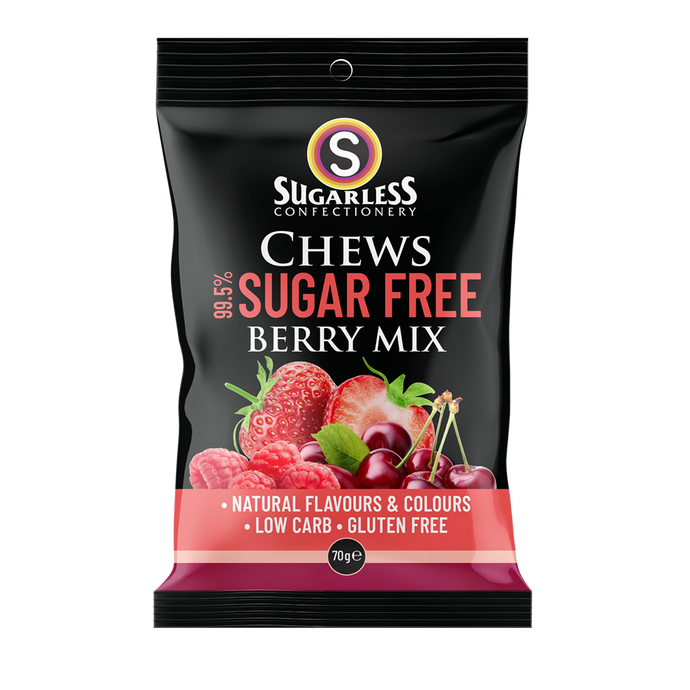 Sugar-Free- Chews- Berry Mix- 70g