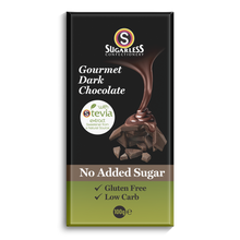 Load image into Gallery viewer, Sugar-Free Gourmet Dark Chocolate 100g