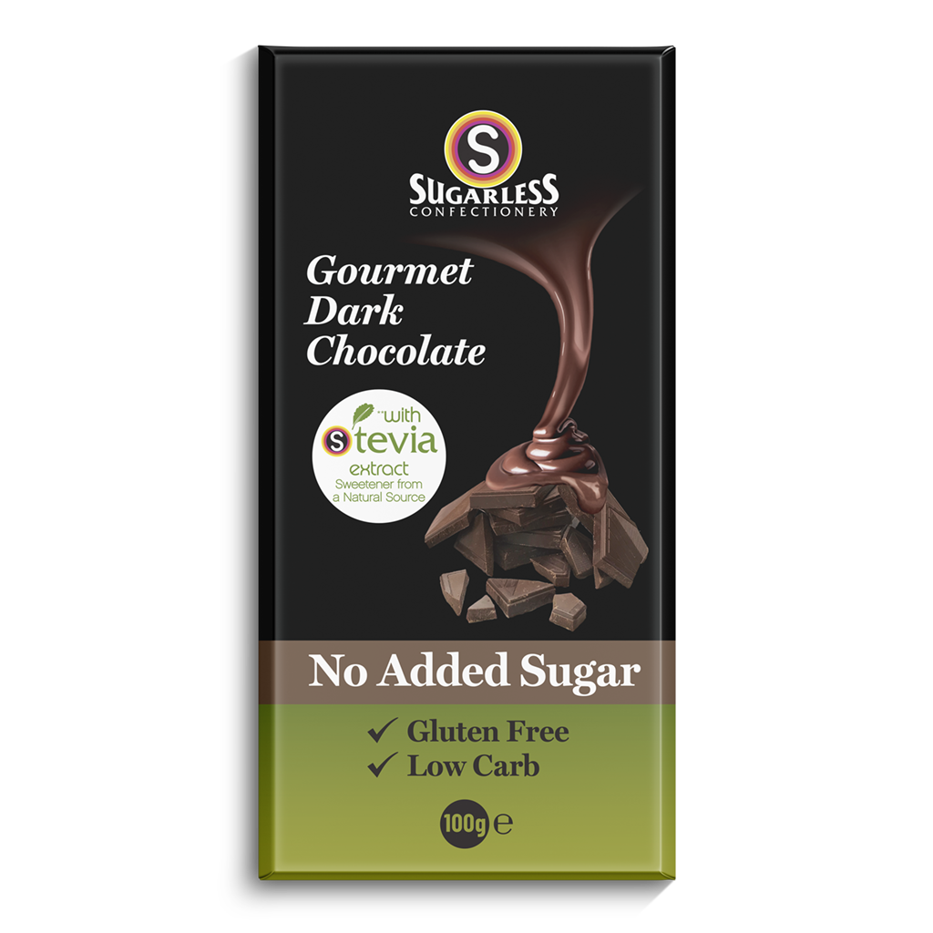 Sugar-Free Gourmet Dark Chocolate 100g